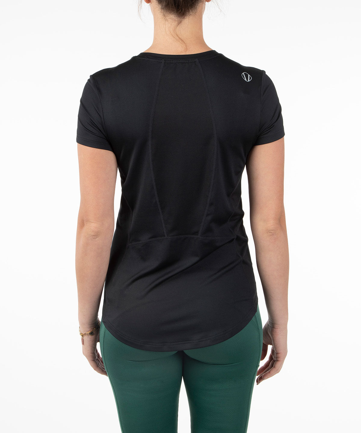 Women&#39;s Aria Tee Shirt with Mesh Insert Knit