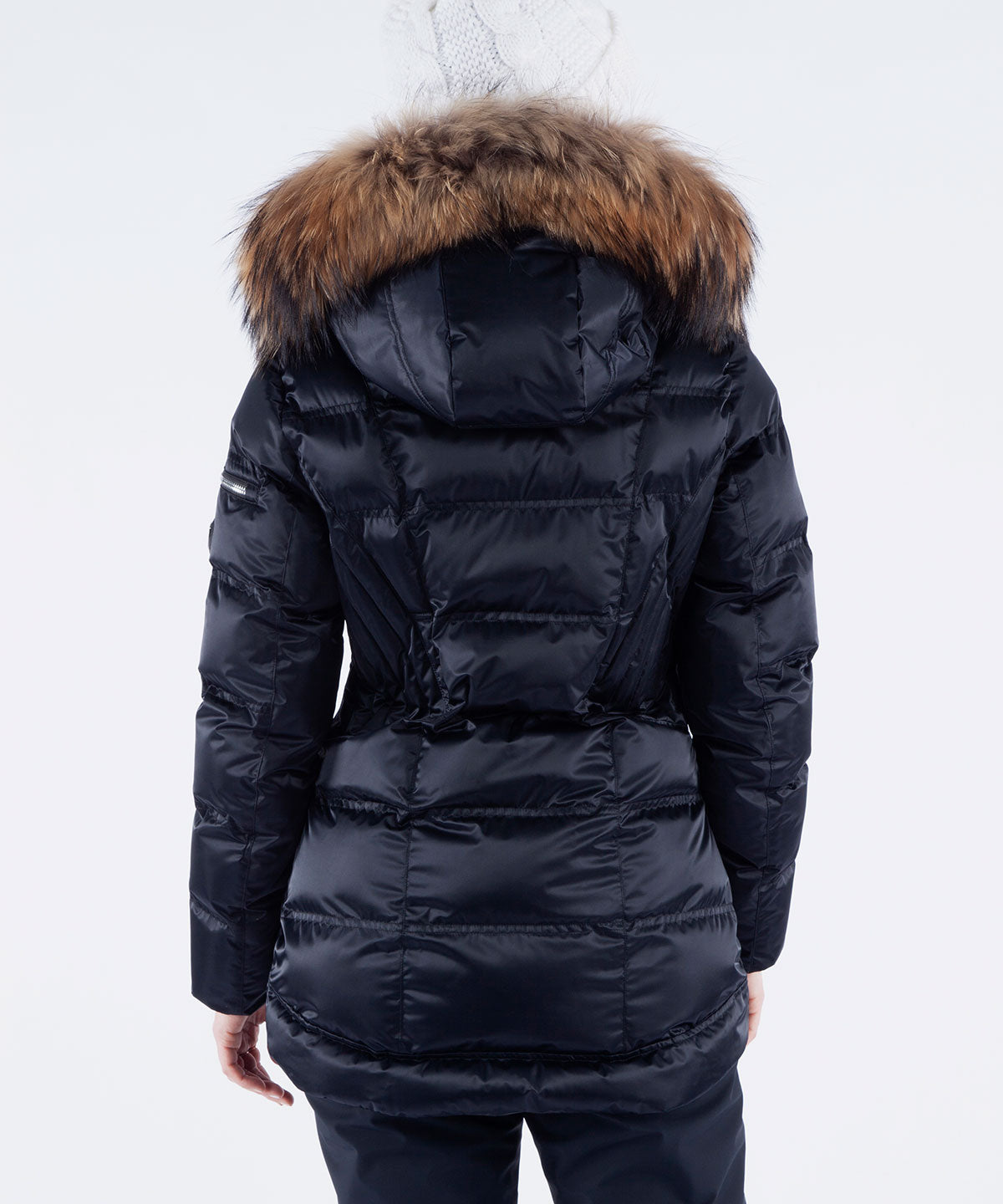 Women&#39;s Nikki Quilted Jacket with Removable Faux Fur Ruff