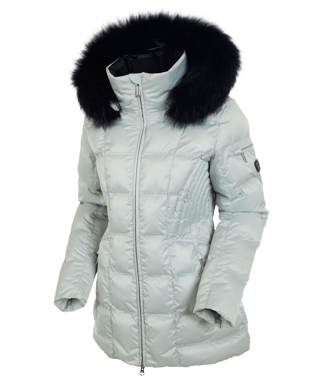 Women&#39;s Nikki Quilted Jacket with Removable Faux Fur Ruff