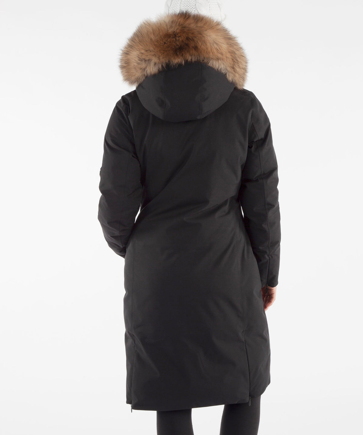 Women&#39;s Hillary Insulated Long Parka Coat with Removable Fur Ruff