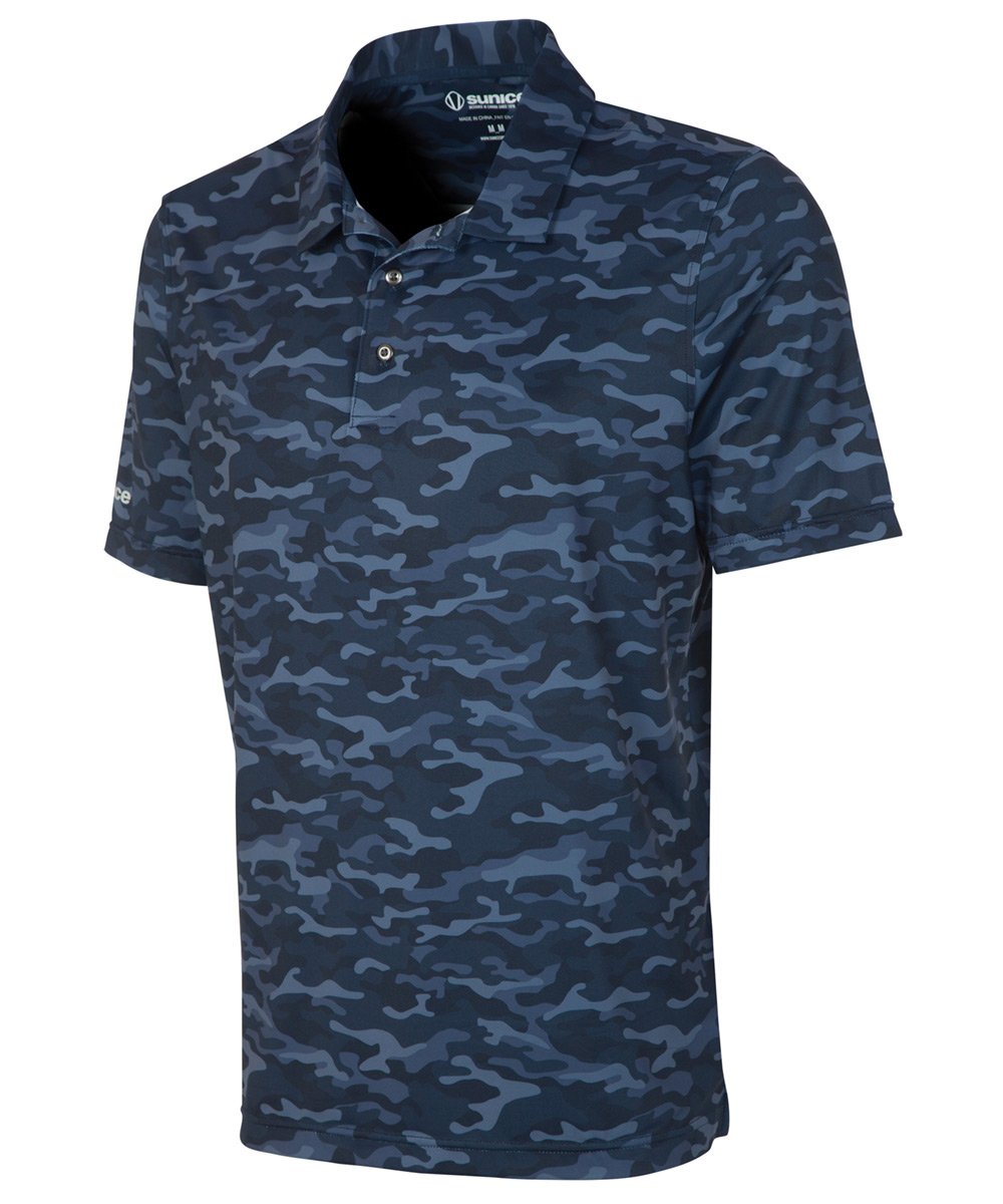 Men&#39;s Martin Camo Print Short Sleeve Polo Shirt