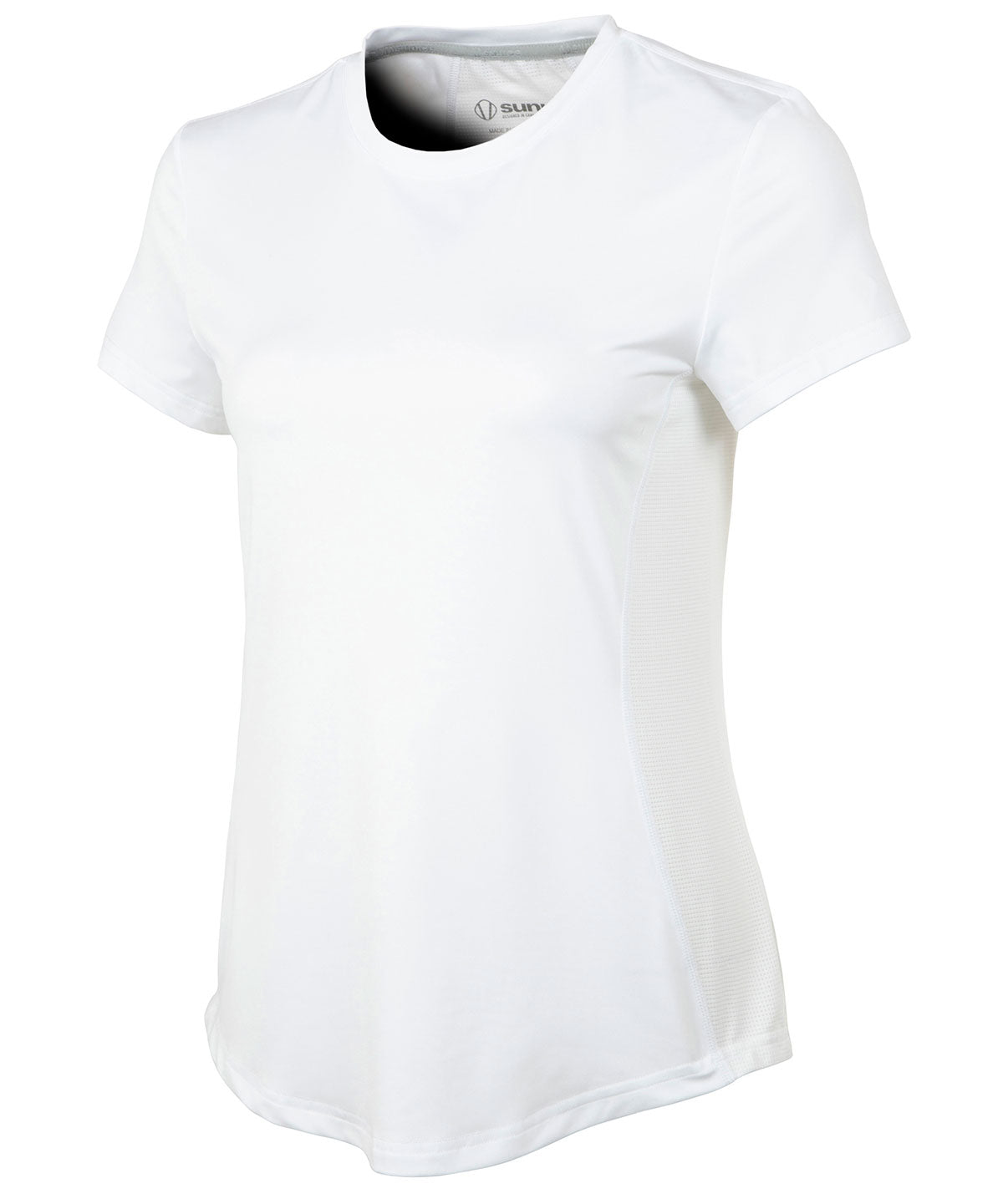 Women&#39;s Aria Tee Shirt with Mesh Insert Knit