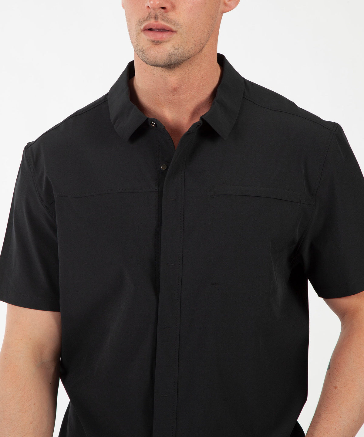 Men&#39;s Duncan Woven Snap-Front Short Sleeve Shirt