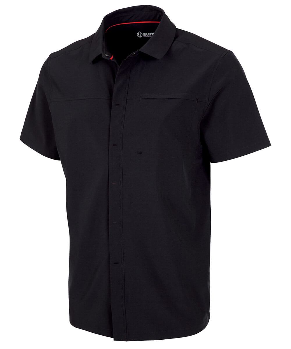 Men&#39;s Duncan Woven Snap-Front Short Sleeve Shirt