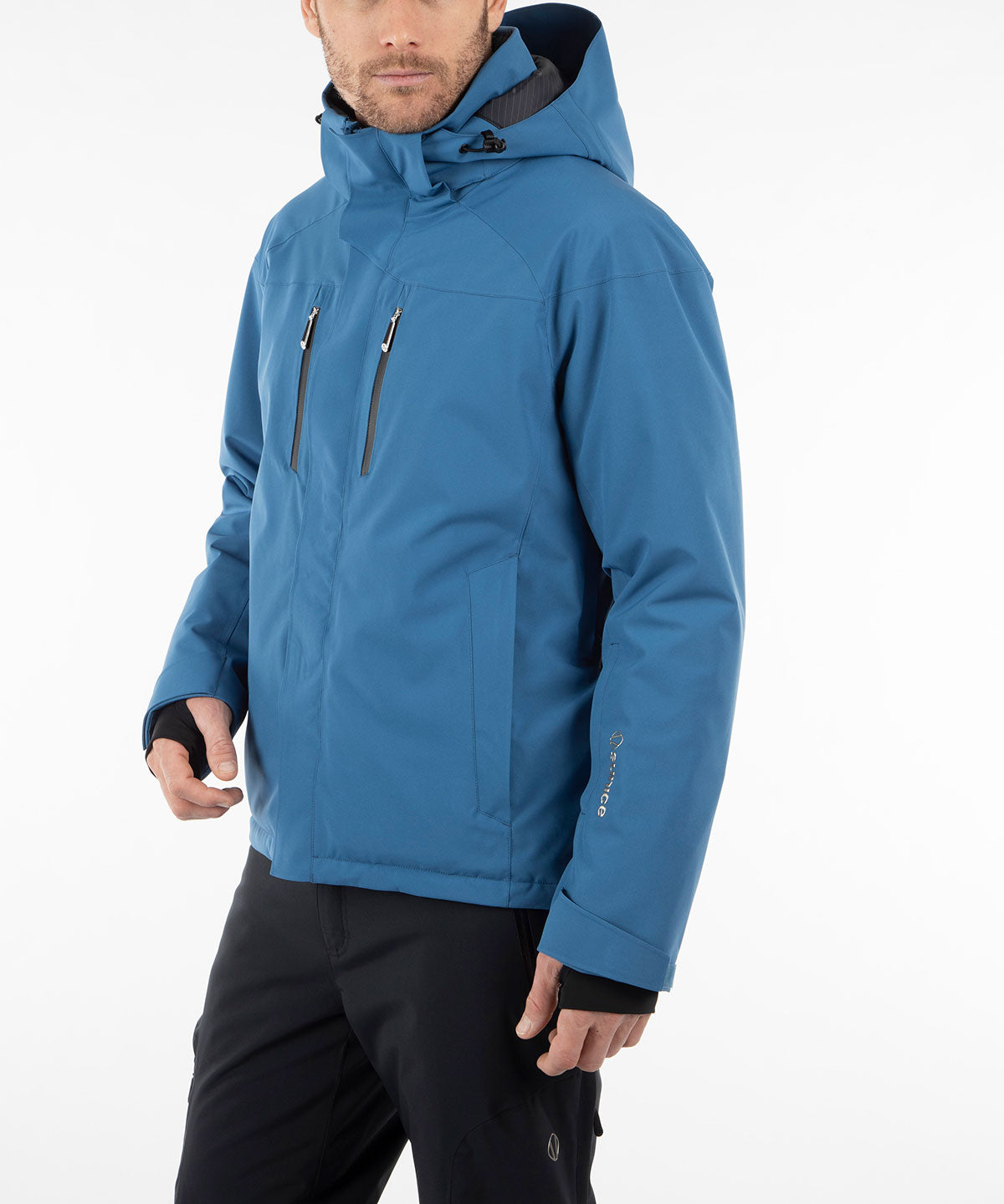 Men&#39;s Vibe Waterproof Insulated Stretch Jacket with Removable Hood