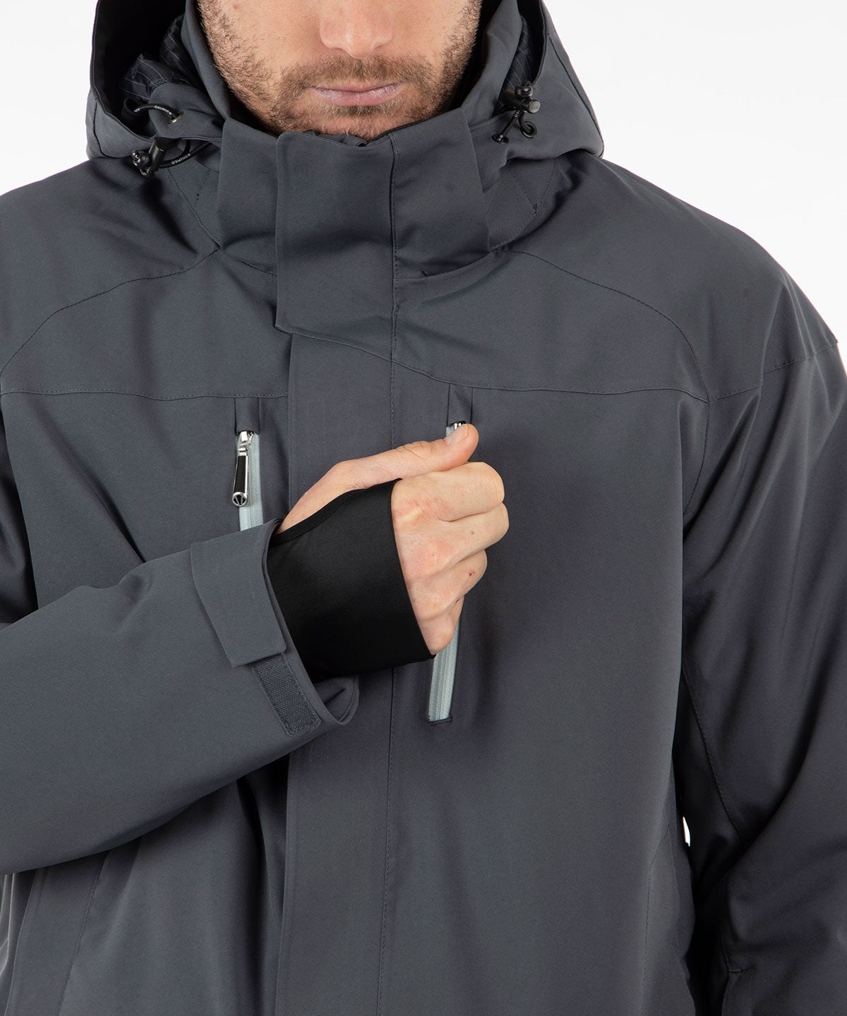 Men&#39;s Vibe Waterproof Insulated Stretch Jacket with Removable Hood