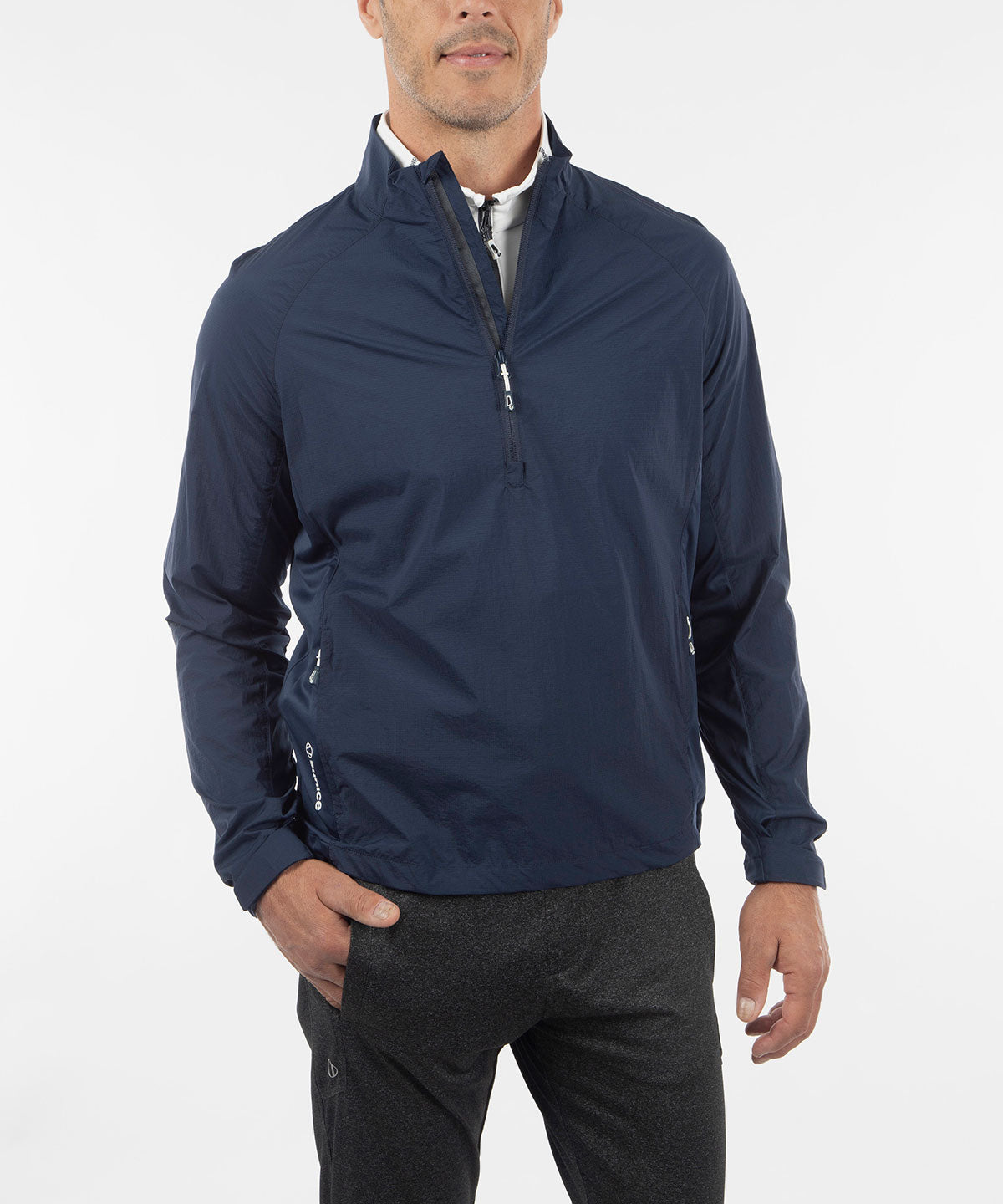 Men&#39;s Owen Packable Half-Zip Wind Jacket