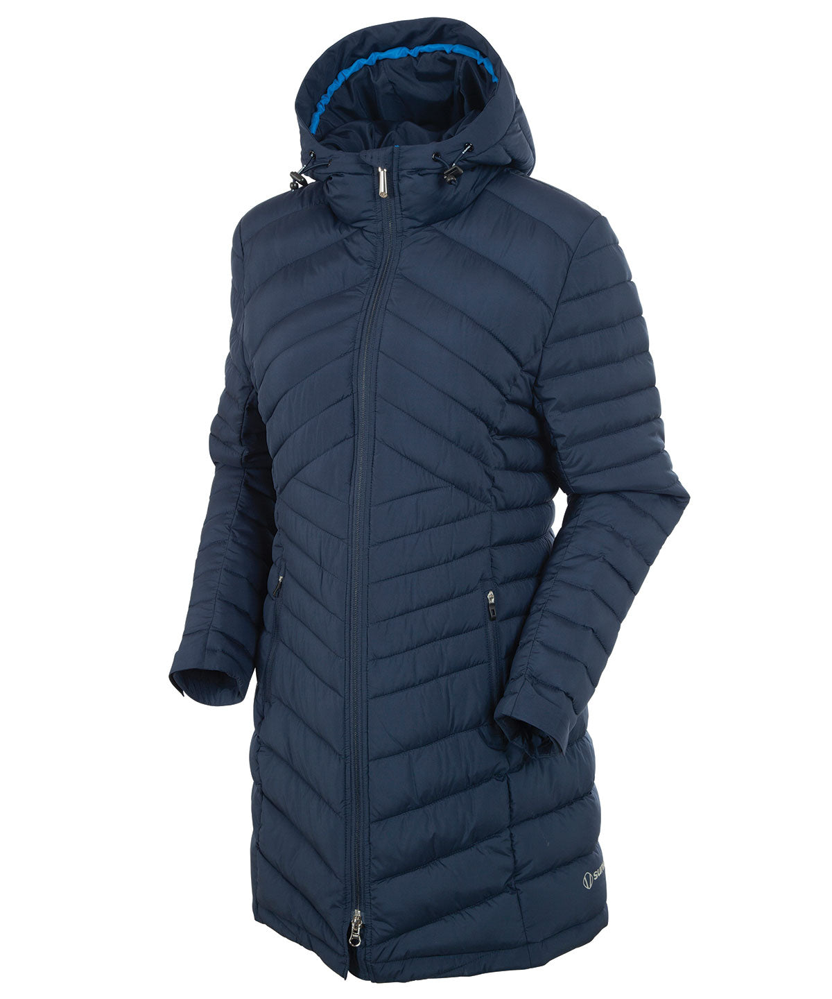 Women&#39;s Jojo Thermal Quilted Long Jacket with Hood