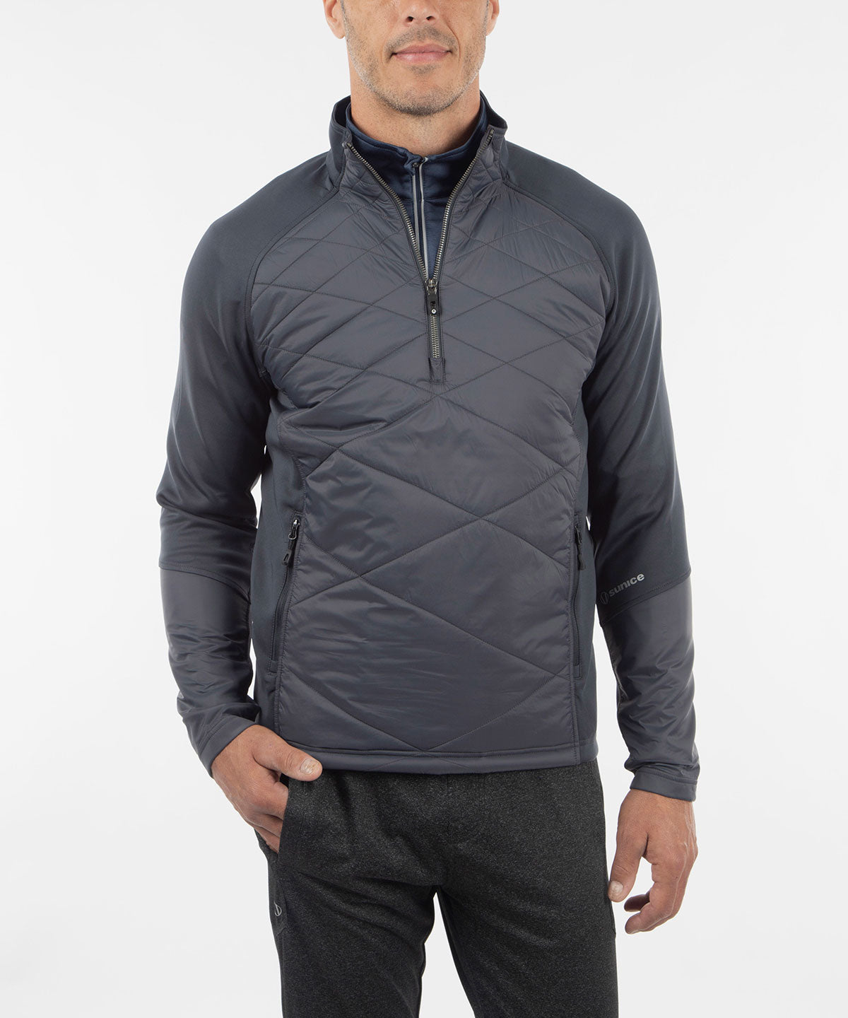 Pull à demi-glissière Duke Hybrid Thermal Stretch pour homme