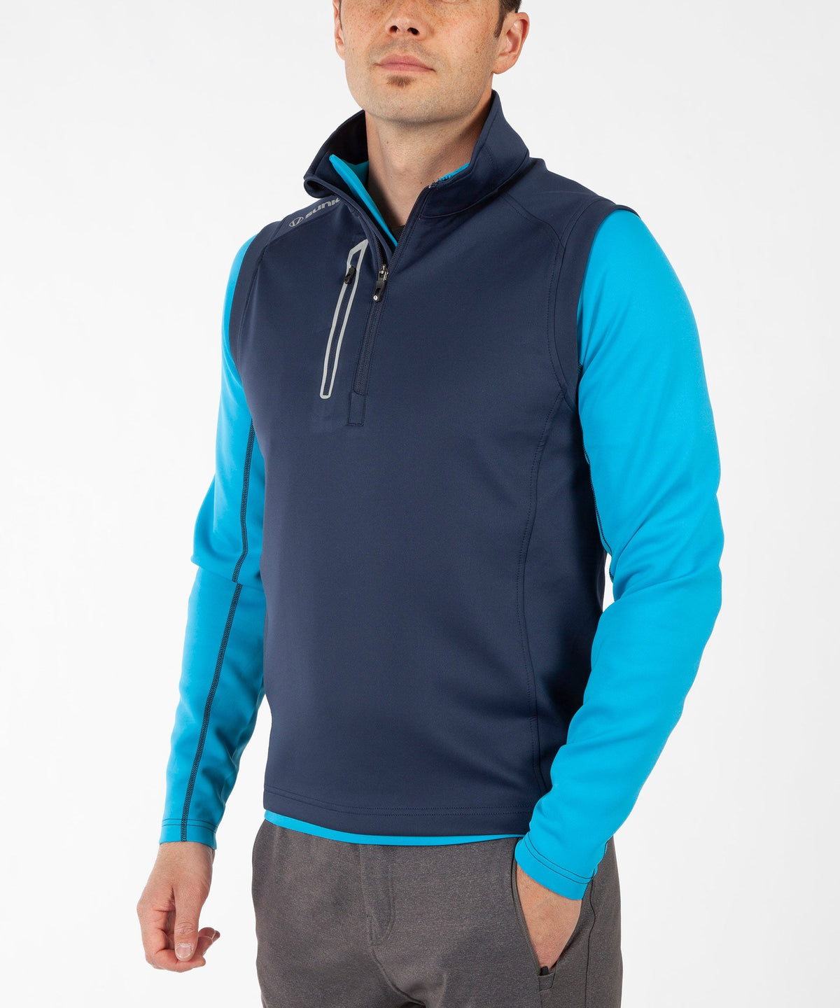 Men&#39;s Axel Lightweight Stretch Thermal Half-Zip Vest