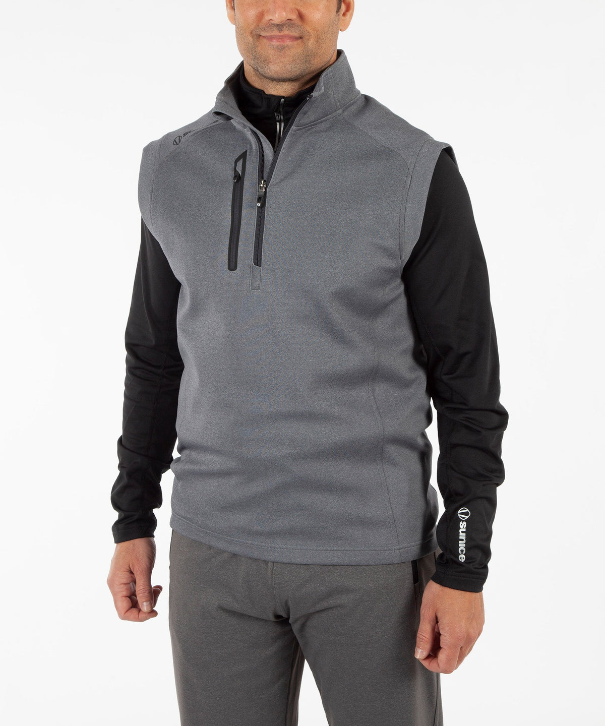 Men&#39;s Axel Lightweight Stretch Thermal Half-Zip Vest