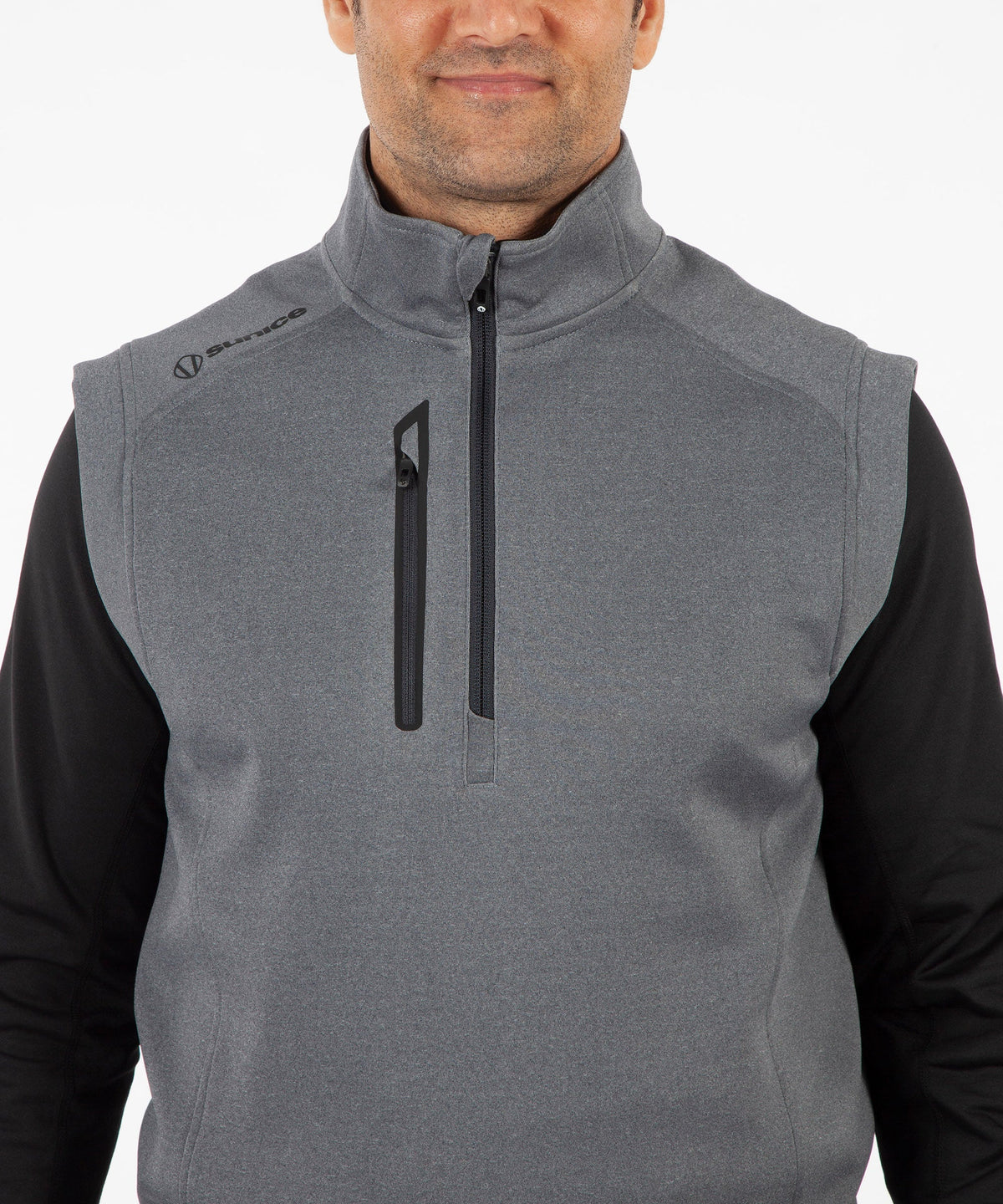 Men&#39;s Axel Lightweight Stretch Thermal Half-Zip Vest