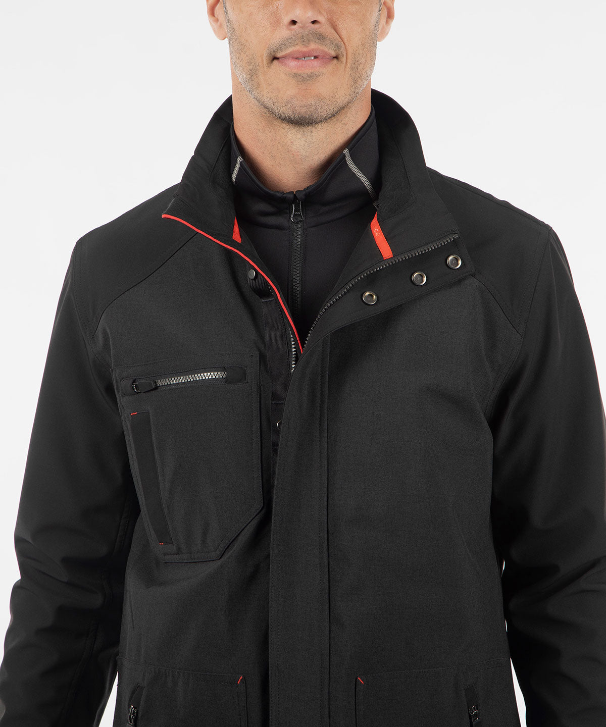 Men&#39;s Furguson Zephal Z-Tech Waterproof Melange Stretch Woven Car Coat