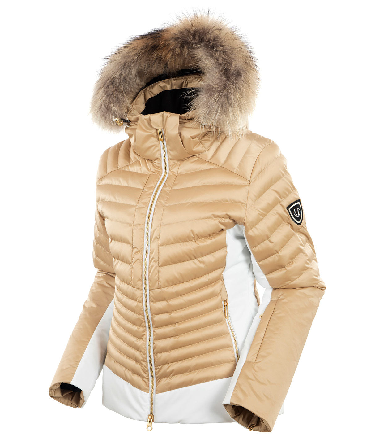 Women&#39;s Kendall Waterproof Quilted Jacket with Removable Fur Hood