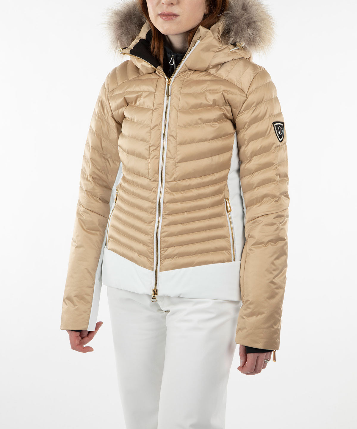 Women&#39;s Kendall Waterproof Quilted Jacket with Removable Fur Hood