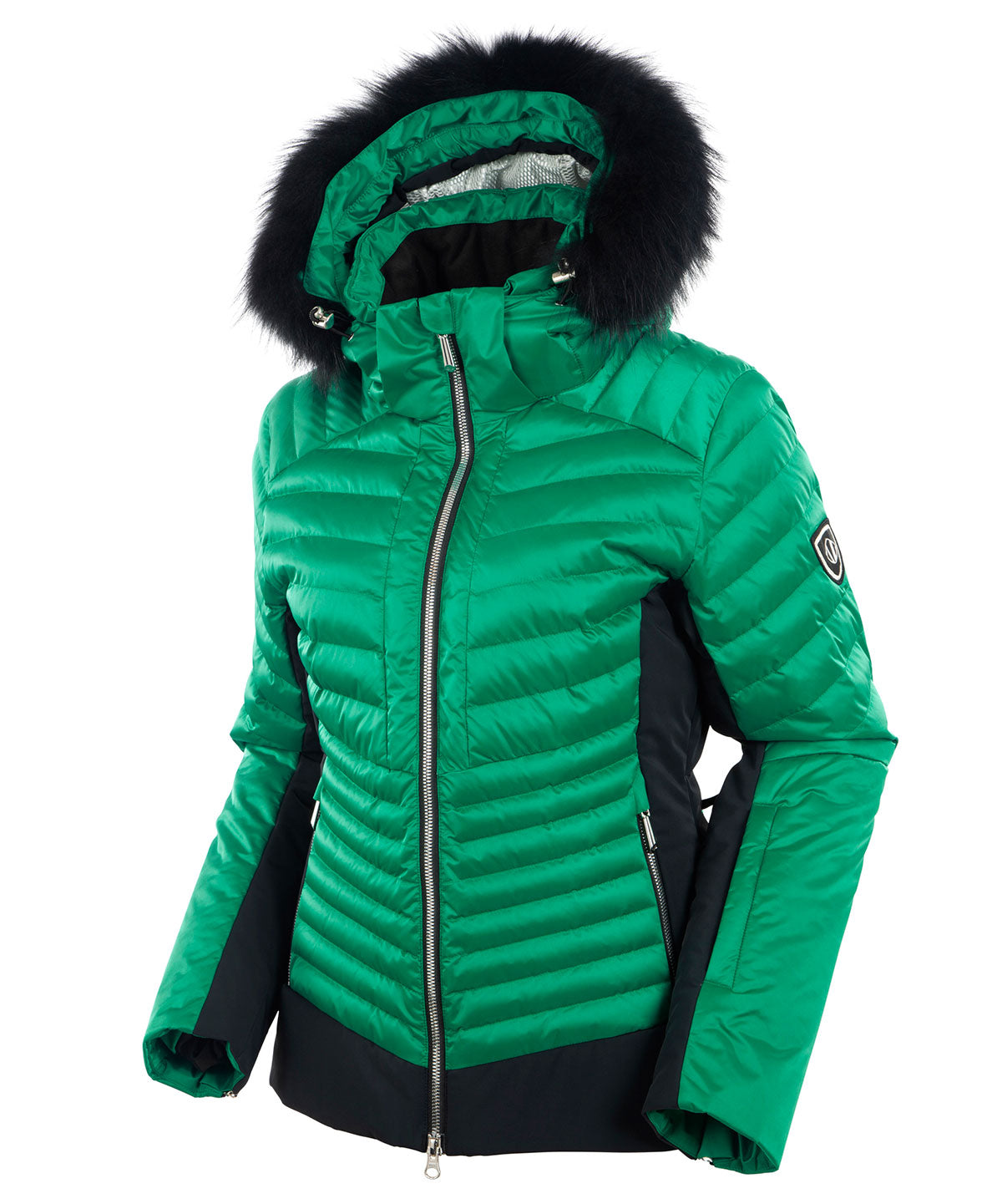 Women&#39;s Kendall Waterproof Quilted Jacket with Removable Fur Hood