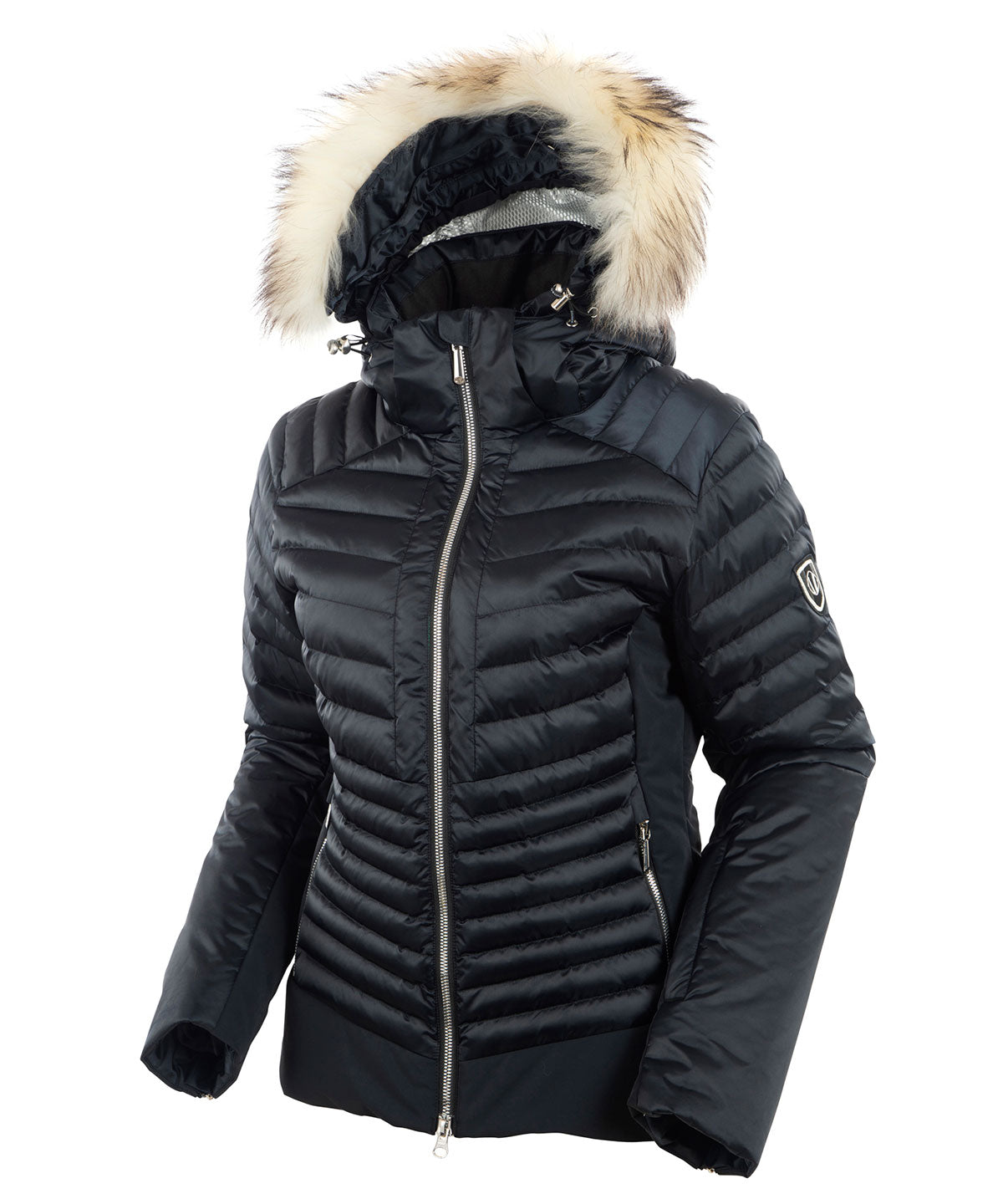 Women&#39;s Kendall Waterproof Quilted Jacket with Removable Fur Hood