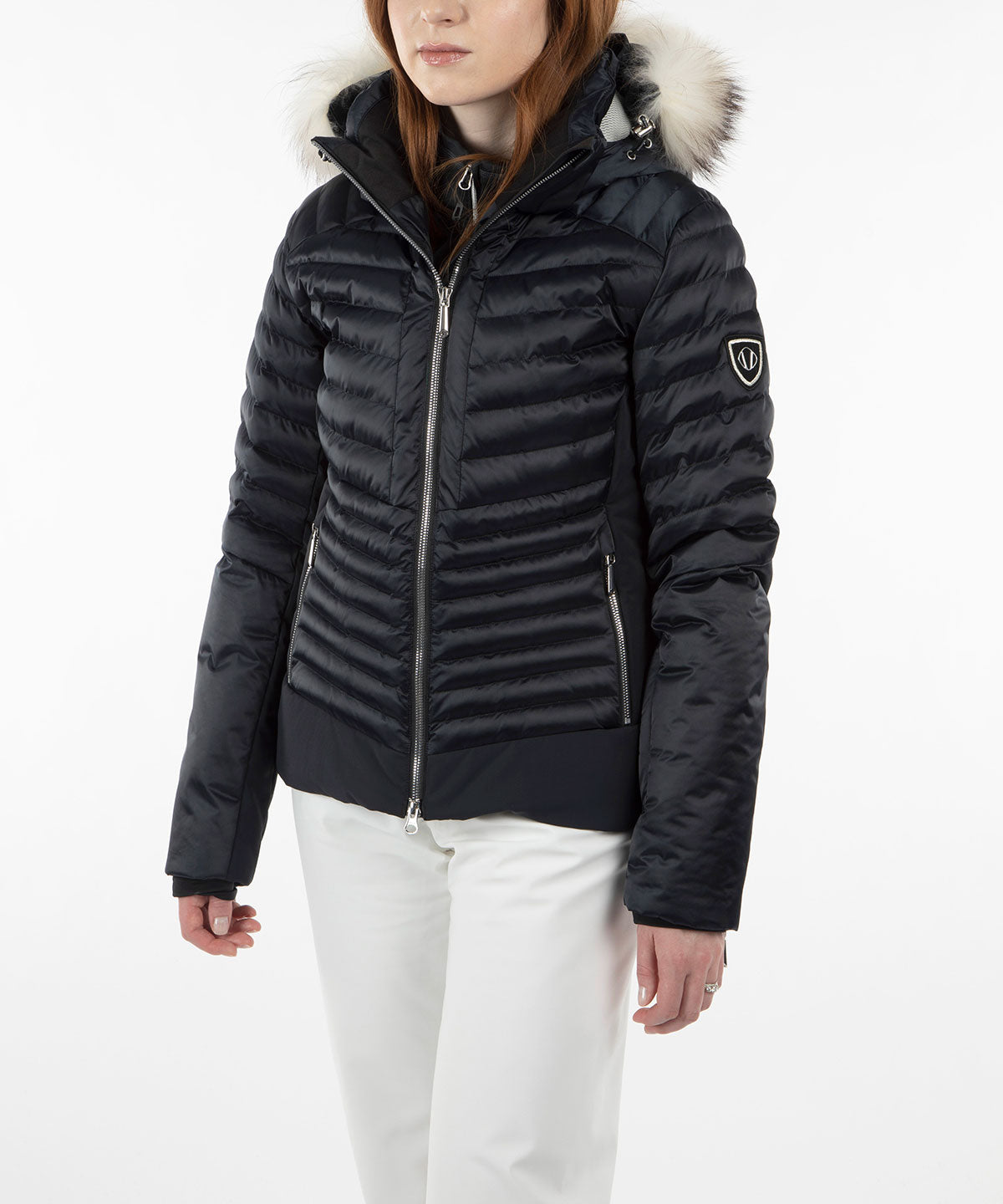 Women&#39;s Kendall Waterproof Quilted Jacket with Removable Fur Hood