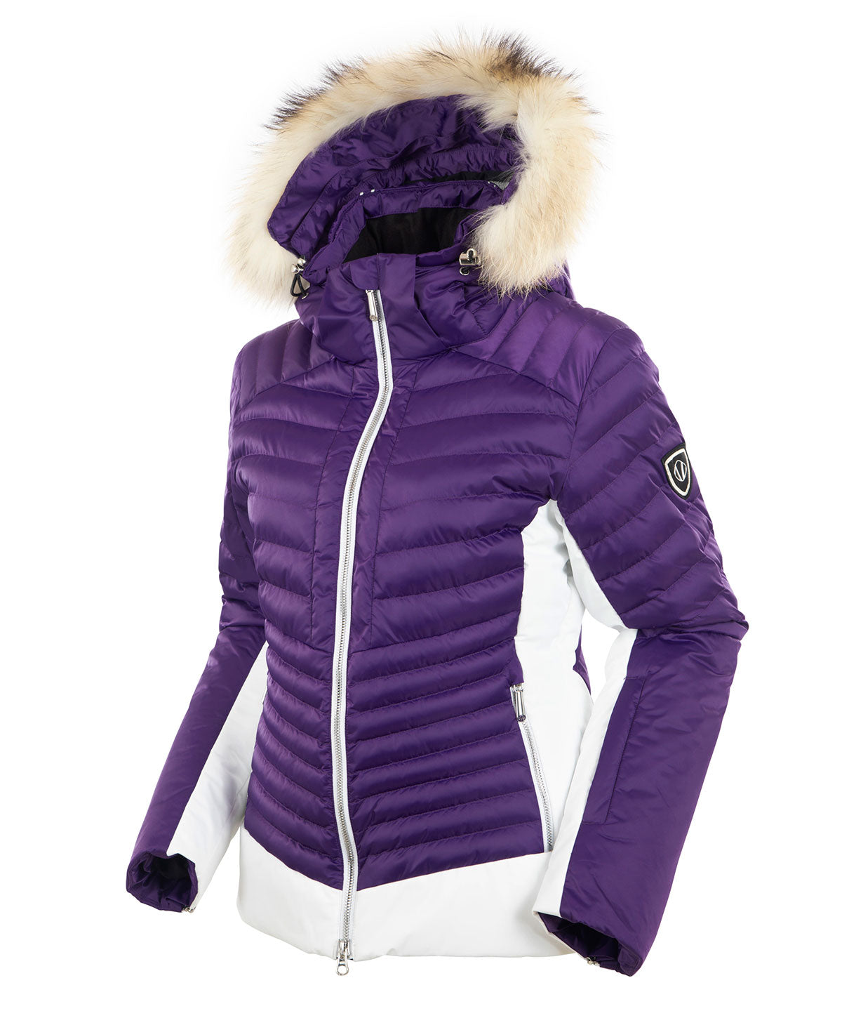 Women&#39;s Kendall Waterproof Quilted Jacket with Removable Fur Hood