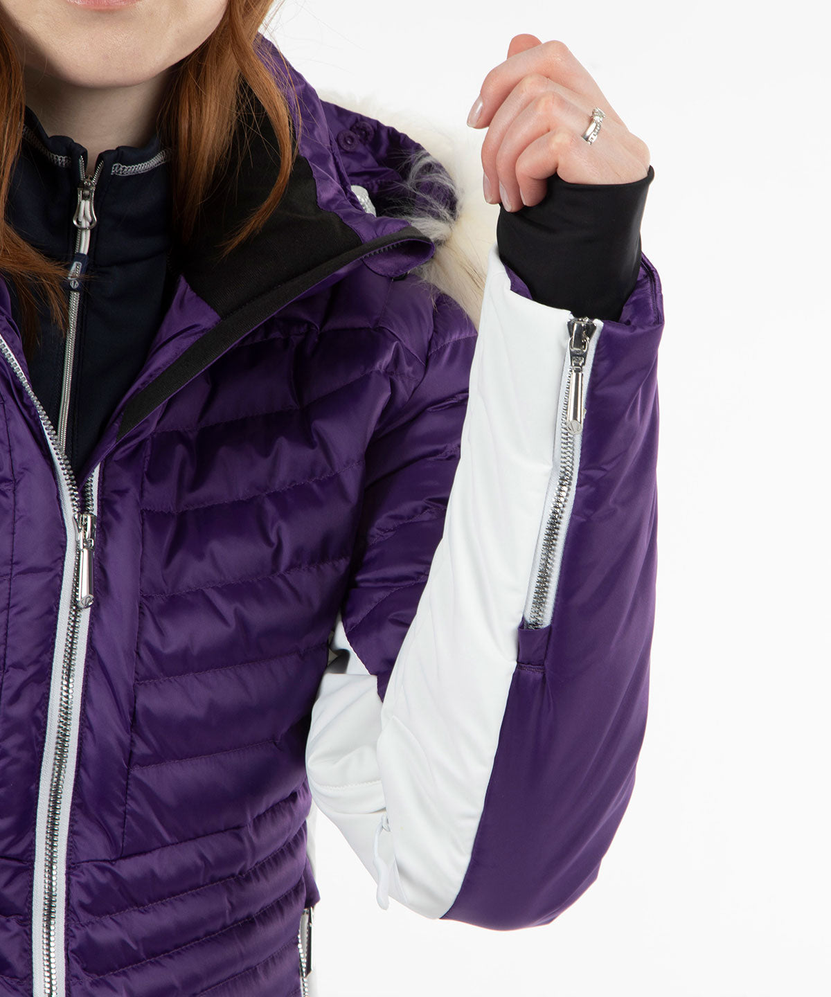 Women&#39;s Kendall Waterproof Quilted Jacket with Removable Fur Hood