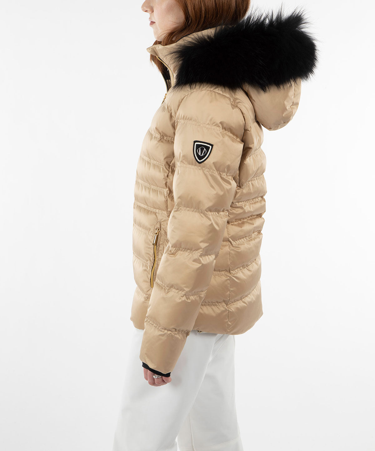 Women&#39;s Fiona Waterproof Quilted Stretch Jacket With Removable Fur Ruff