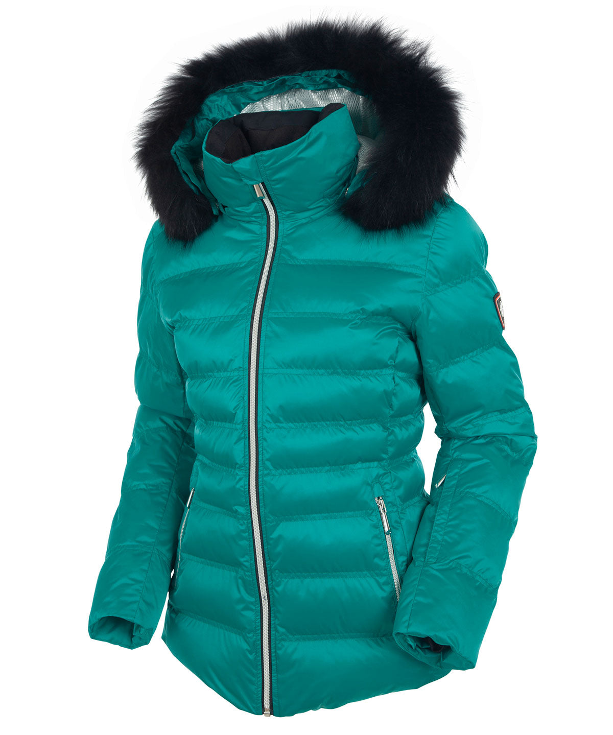 Women&#39;s Fiona Waterproof Quilted Stretch Jacket With Removable Fur Ruff