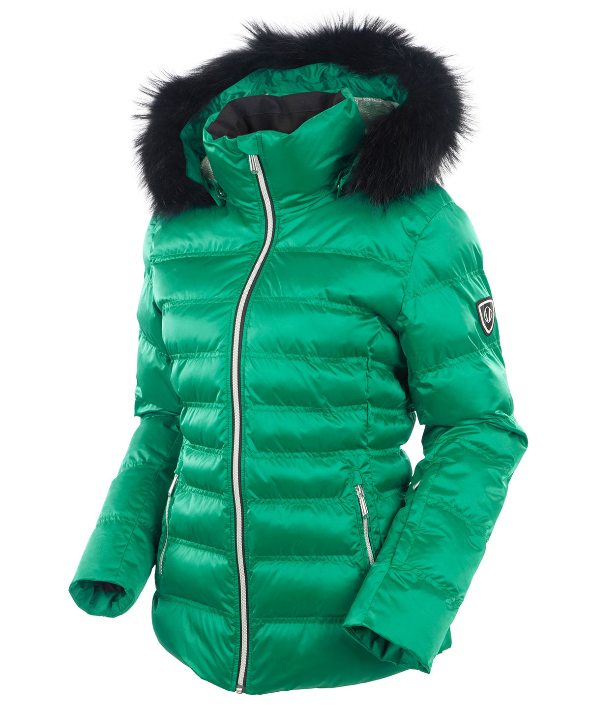 Women&#39;s Fiona Waterproof Quilted Stretch Jacket With Removable Fur Ruff