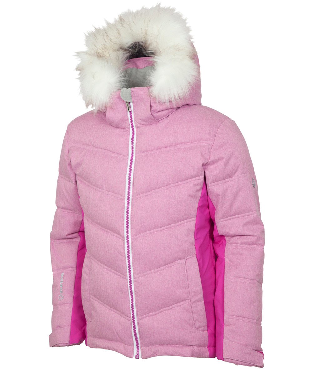 Girls&#39; Julietta Waterproof Insulated Stretch Jacket With Detachable Faux Fur Ruff